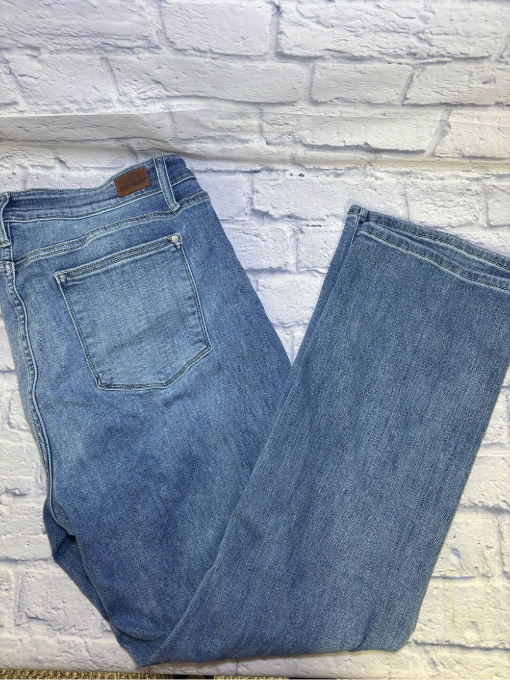 Judy Blue Jeans Plus Size 20W Boot Cut Blue Faded Medium Wash Pockets